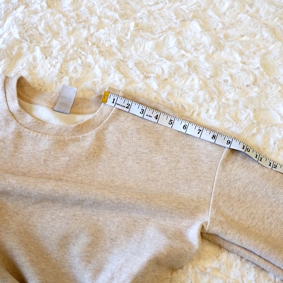Te Verde - lightweight side zipper sweatshirt XS - cream - Picture 8 of 11